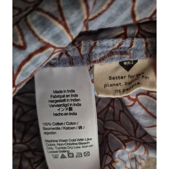 Madewell Marianna Dream-On Daisies Puff Sleeve Midi Dress in Pale Dawn sz XS/S - Picture 7 of 7